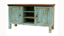 Aspen Antique Turquoise 64" TV Stand Aspen Antique Turquoise 64" TV Stand