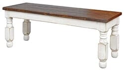 Lyon White Bench 49" Lyon White Bench 49"