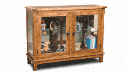 Arizona Rustic Oak Curio Console Cabinet Arizona Rustic Oak Curio Console Cabinet