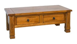 Arizona Rustic Oak Occasional Coffee Table W/ 2 Drawers Arizona Rustic Oak Occasional Coffee Table W/ 2 Drawers