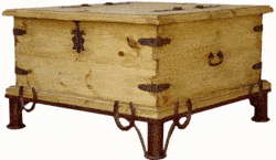 Rustic Trunk, Wooden Trunk, Pine Trunk