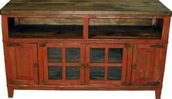 Santa Fe Antique Red 60" TV Stand Santa Fe Antique Red 60" TV Stand