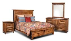 Urban Rustic Storage Bedroom Set Urban Rustic Storage Bedroom Set
