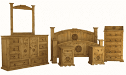 San Carlos Rustic Star Bedroom Set San Carlos Rustic Star Bedroom Set