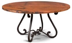 Laredo Copper Round Dining Table 60" Laredo Copper Round Dining Table 60"