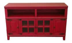 Hacienda 60" Rustic Antique Red PlasmaTV Stand Hacienda 60" Rustic Antique Red PlasmaTV Stand