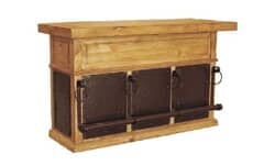 Rustico Wood Bar w/ Metal Panels Rustico Wood Bar w/ Metal Panels