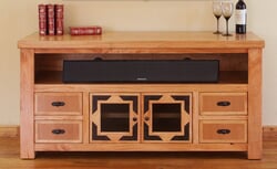 Sierra Rustic Lodge 62" TV Stand W/ 4 Drawers Sierra Rustic Lodge 62" TV Stand W/ 4 Drawers