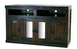 Granada Rustic Tall TV Stand Console Granada Rustic Tall TV Stand Console