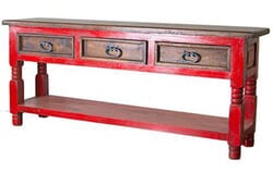 Lyon Antique Red Sofa Table Lyon Antique Red Sofa Table