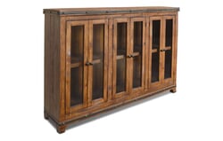 San Cristobal Rustic 6 Door Curio Cabinet San Cristobal Rustic 6 Door Curio Cabinet