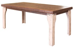 Puebla Rustic Two Tone Dining Table Puebla Rustic Two Tone Dining Table