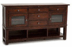 Modesto Rustic Mahogany Server Modesto Rustic Mahogany Server