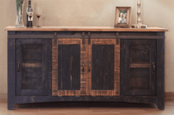 Mendoza Black Rustic 70" TV Stand W/ Barn Doors Mendoza Black Rustic 70" TV Stand W/ Barn Doors