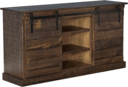 Sevilla Barn Door 65" Brown TV Console Sevilla Barn Door 65" Brown TV Console