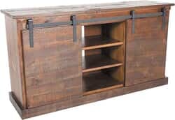 Sevilla Barn Door 65" Chocolate TV Console Sevilla Barn Door 65" Chocolate TV Console