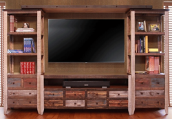 Aspen Antique Multi Color Entertainment Center Wall Unit Aspen Antique Multi Color Entertainment Center Wall Unit