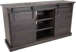 Sevilla Barn Door 65" Black TV Console Sevilla Barn Door 65" Black TV Console