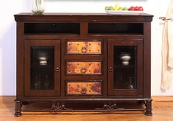 Cordoba Copper 63" TV Stand W/ 3 Drawers Cordoba Copper 63" TV Stand W/ 3 Drawers