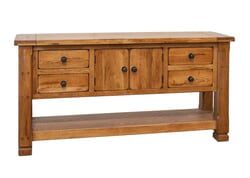 Arizona Rustic Oak Occasional Sofa Table W/ Middle Cabinets Arizona Rustic Oak Occasional Sofa Table W/ Middle Cabinets