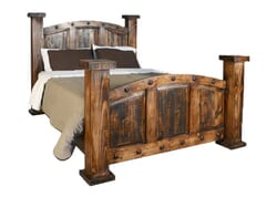Old West Rustic Mansion Bed Frame Old West Rustic Mansion Bed Frame