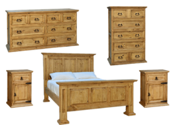 Santa Rita Rustic Bedroom Set 6 PCS Santa Rita Rustic Bedroom Set 6 PCS