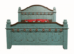 Corona Antique Turquoise Bed Frame Corona Antique Turquoise Bed Frame
