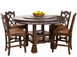 Durango Round Gathering Table Set W/ 8 Bar Stools Durango Round Gathering Table Set W/ 8 Bar Stools
