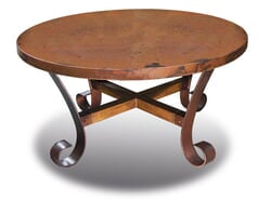 Ridge Round Copper Coffee Table Ridge Round Copper Coffee Table