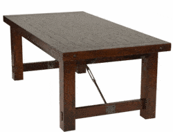 Modesto Rustic Mahogany Dining Table Modesto Rustic Mahogany Dining Table