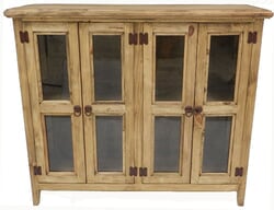 Taos Rustic 4 Door Curio Cabinet Taos Rustic 4 Door Curio Cabinet