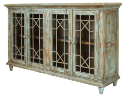 Rustic Vintage Turquoise Console Table Rustic Vintage Turquoise Console Table