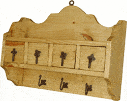 Rustic Wood Key Holder Rustic Wood Key Holder
