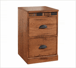 Rustic File Cabinets, Wood File Cabinet, Pine File Cabinet - Arizona Rustic Oak File Cabinet 2 Drawers