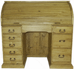 Sanfa Fe Wood Roll Top Desk Sanfa Fe Wood Roll Top Desk
