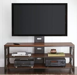 San Juan Industrial Rustic 60" TV Stand With Shelves San Juan Industrial Rustic 60" TV Stand With Shelves