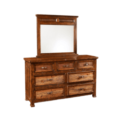 Copper Canyon Rustic Dresser & Mirror Copper Canyon Rustic Dresser & Mirror