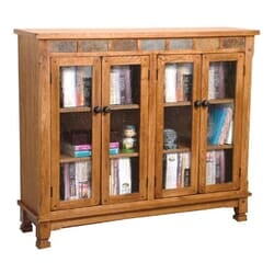 Arizona Rustic Oak Four Door Bookcase Arizona Rustic Oak Four Door Bookcase