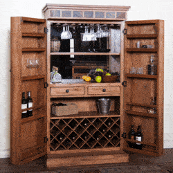 Arizona Rustic Oak Bar Armoire Arizona Rustic Oak Bar Armoire