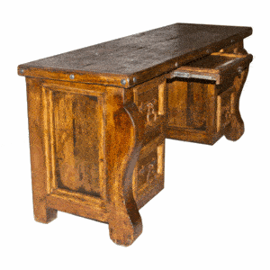 Colonial Rustic Desk Credenza w/ Tray Colonial Rustic Desk Credenza w/ Tray