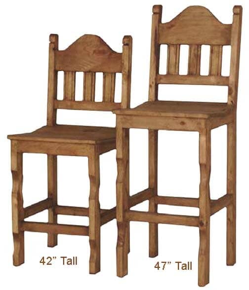Rustic Bar Stool, Counter Bar Stool and Pine Wood Bar Stool