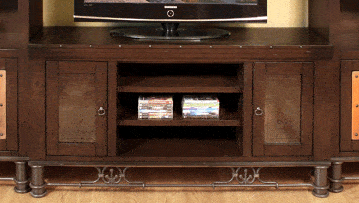 Rustic 60" TV Stand, Rustic Wood TV Stand, Pine Wood TV Stand