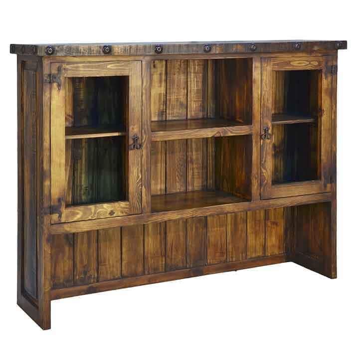 Rustic Hutch, Rustic Buffet Hutch, Pine Wood Hutch