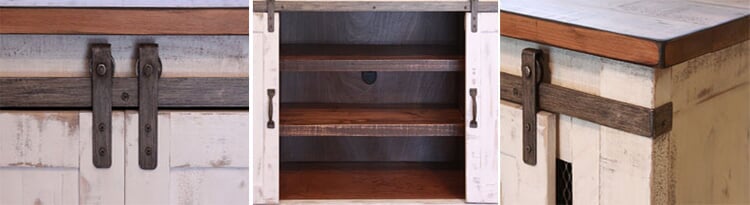 Puebla White Wash 79" TV Stand Puebla White Wash 79" TV Stand