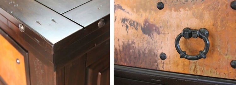 Cordoba Copper 63" TV Stand W/ 3 Drawers Cordoba Copper 63" TV Stand W/ 3 Drawers