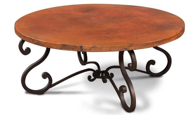 Round Copper Coffee Table
