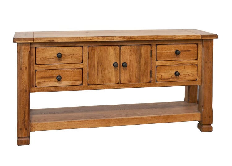 Rustic Oak Sofa Console Table, Oak Sofa Table,Oak Console Table