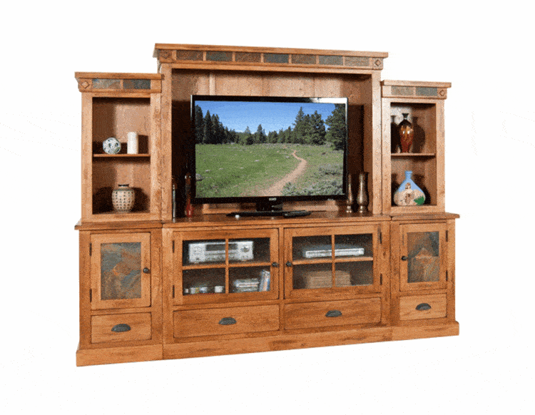 Rustic Oak Entertainment Center, Oak Entertainment Center